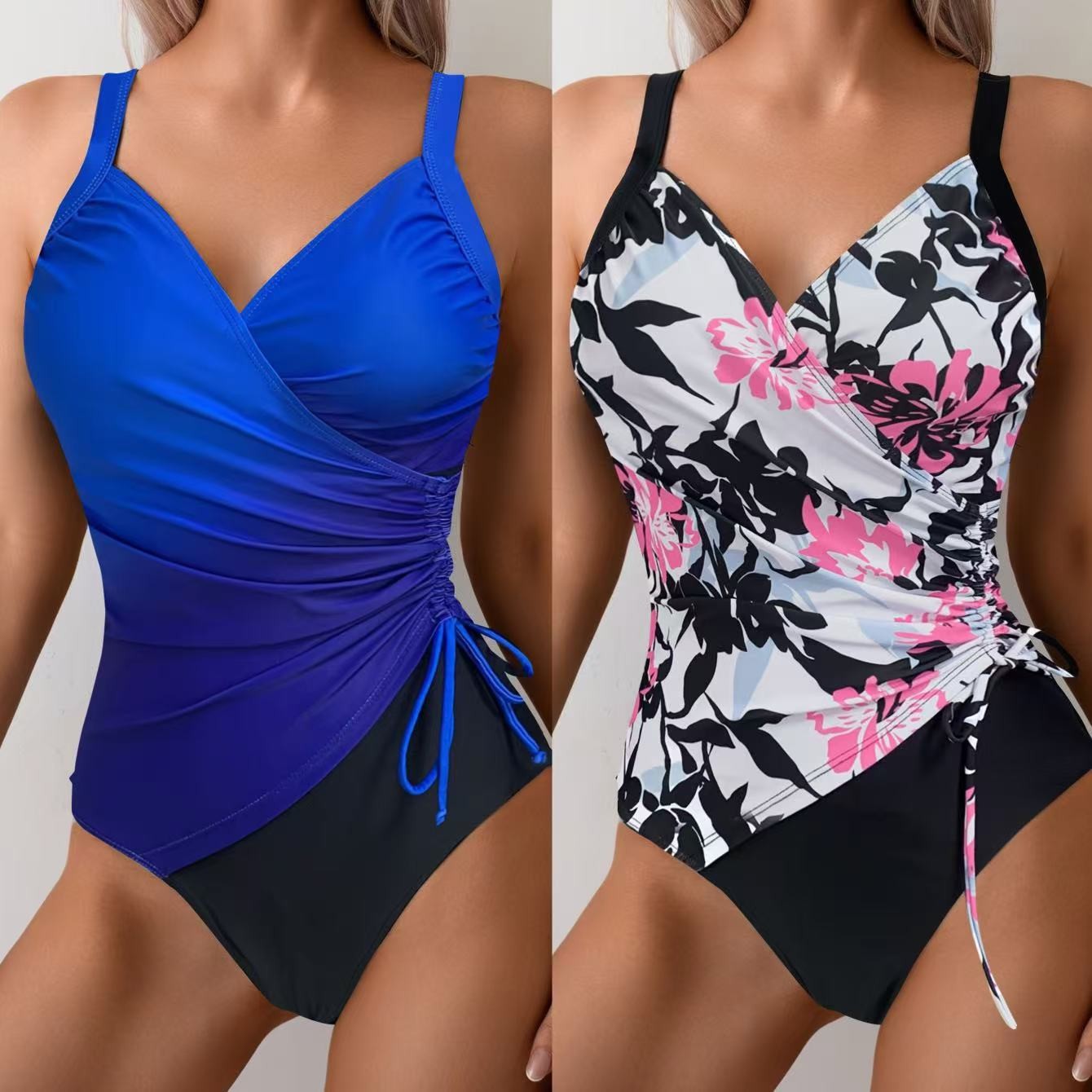 Woman Tankini Tummy Control Bi - Swimsuit Bikini Ruched のレビューと価格