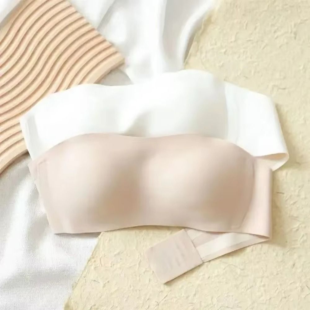 Solid Color Strapless Wrapped  - Bralette Triangle Set のレビューと価格
