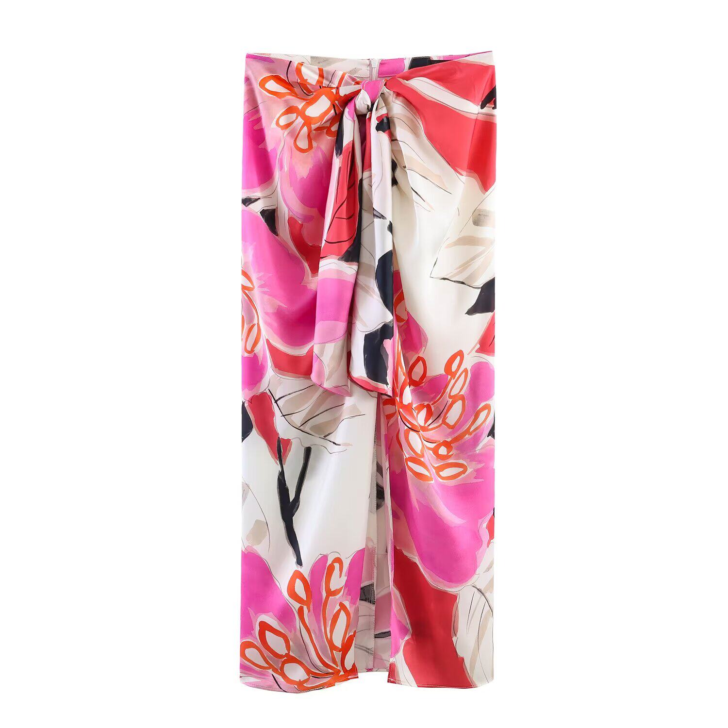 JNLEAOG Summer New Women's Sil - Midi Skirt Floral のレビューと価格