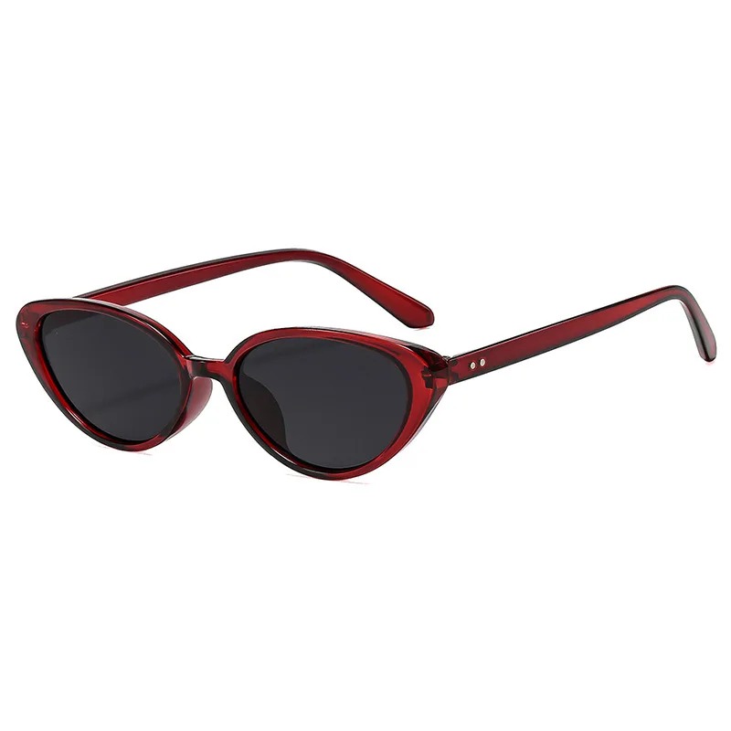 Rivets Brown Fashion Cat Eye S - Sunglasses Cat Eye のレビューと価格