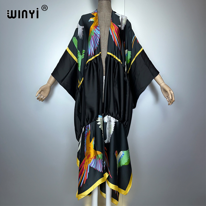 WINYI print boho kimono maxi b - Cover Up Kaftan のレビューと価格