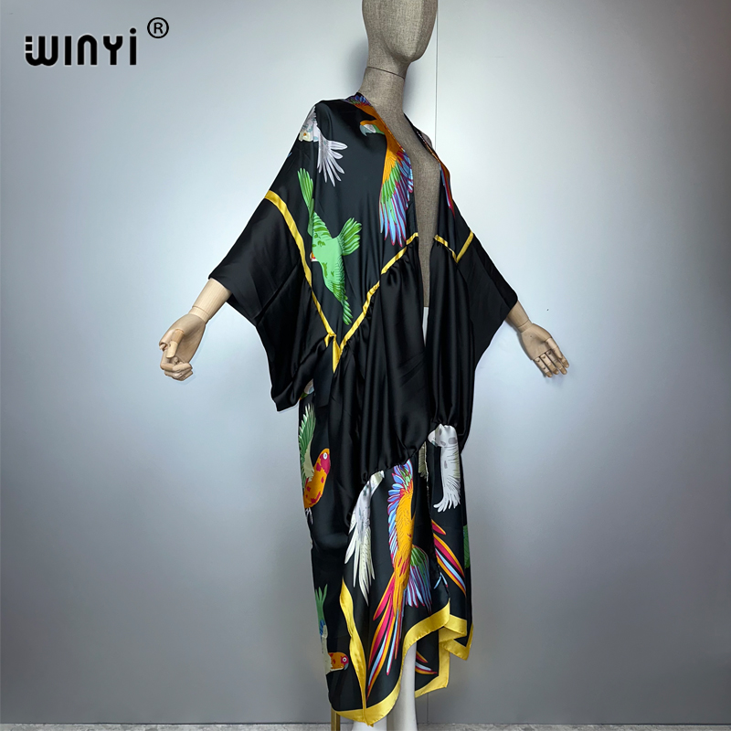 WINYI print boho kimono maxi b - Cover Up Kaftan のレビューと価格