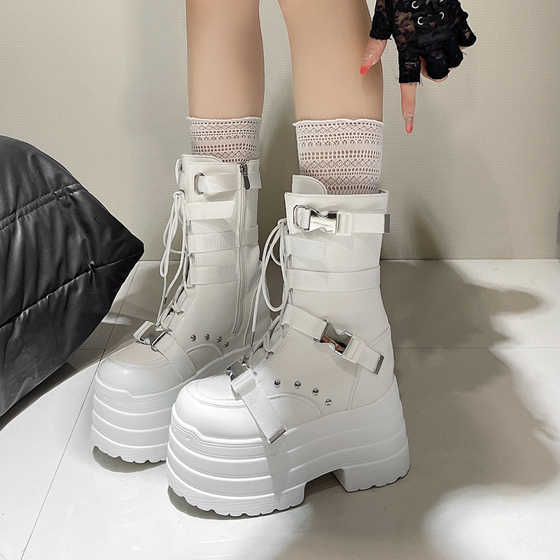 13.5CM,17CM Women Punk Boots A - Wedge Espadrille Women のレビューと価格