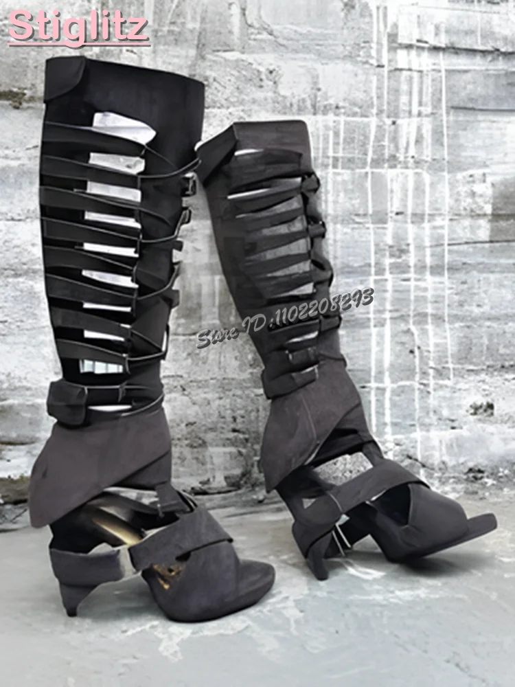 Retro Cross-tied Roman Sandals - Sandal Strappy Heeled のレビューと価格