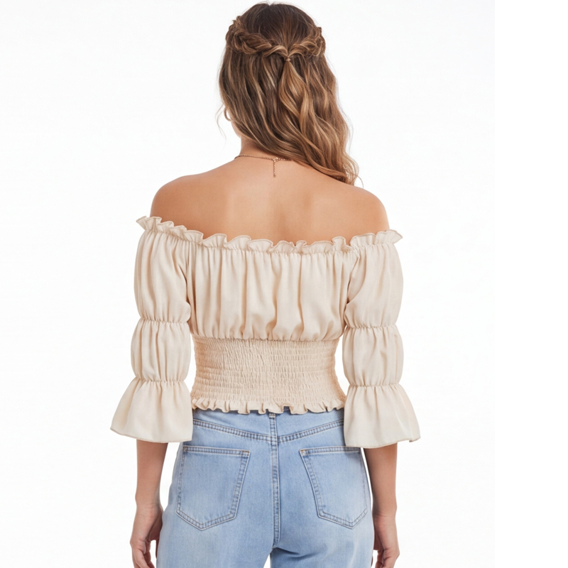 Renaissance Blouse Women Top w - Blouse Off Shoulder のレビューと価格