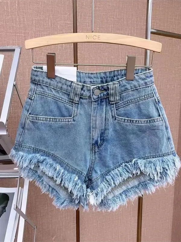 Outlet Korean Style Casual Hon - Shorts Denim Frayed のレビューと価格