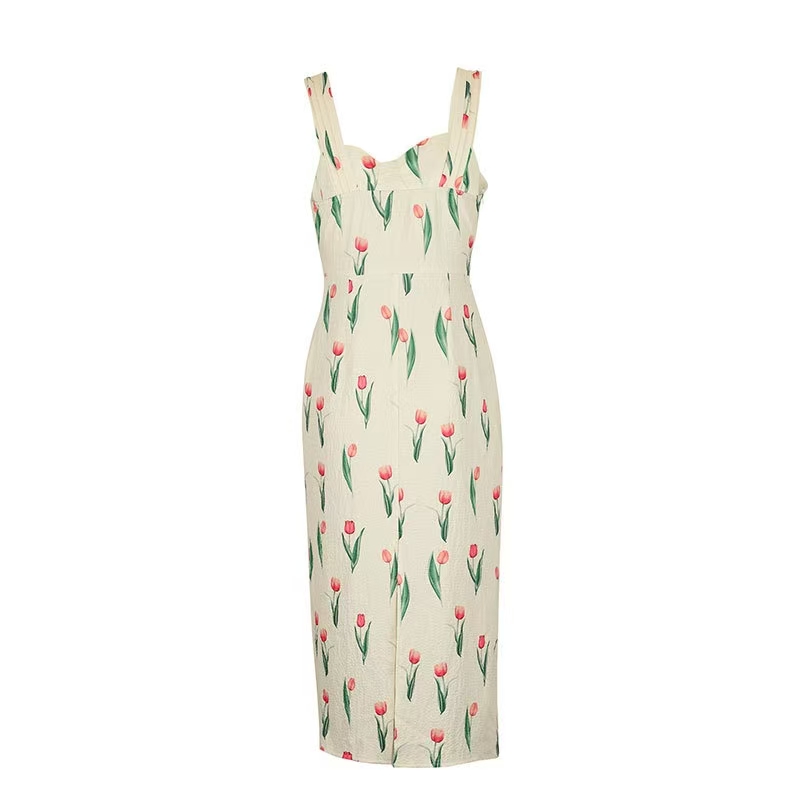 Fashionable Floral Print Crop  - Midi Skirt Floral のレビューと価格