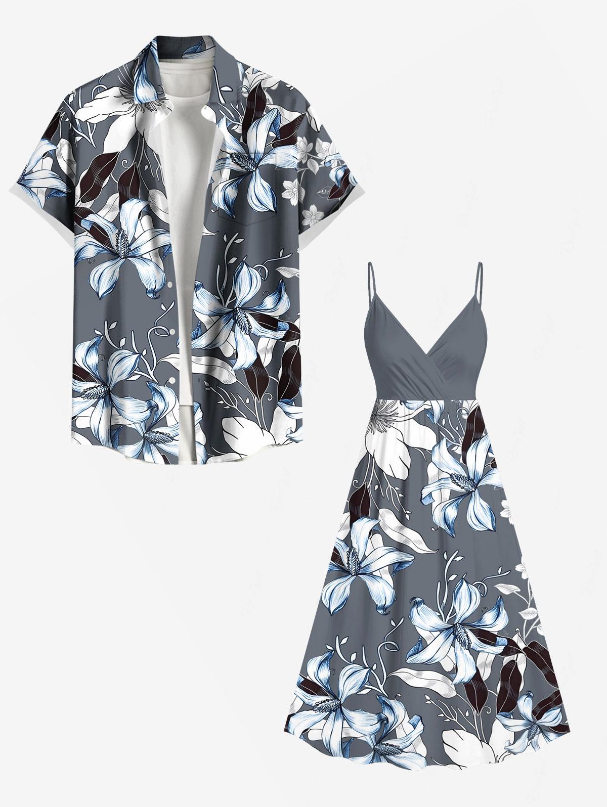 Flowers Leaf Printed Plus Size - Romper Floral Print のレビューと価格