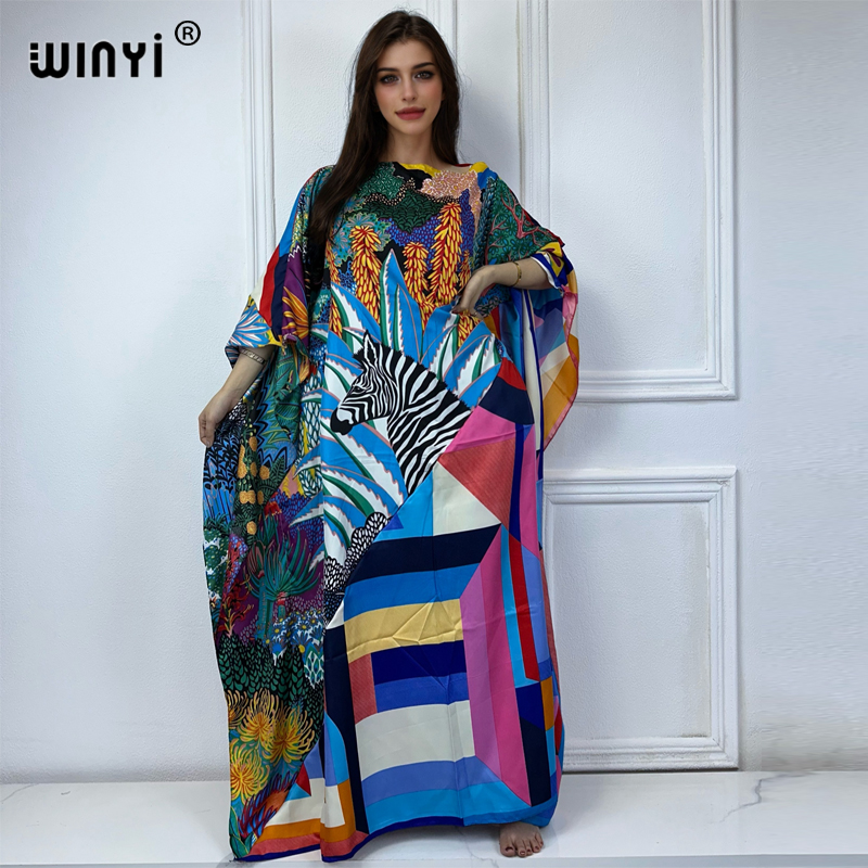 WINYI new high quality Print k - Cover Up Kaftan のレビューと価格