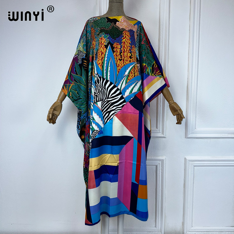 WINYI new high quality Print k - Cover Up Kaftan のレビューと価格