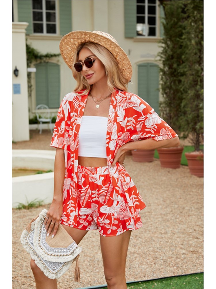 Summer Casual 2 Piece Set Wome - Romper Floral Print のレビューと価格