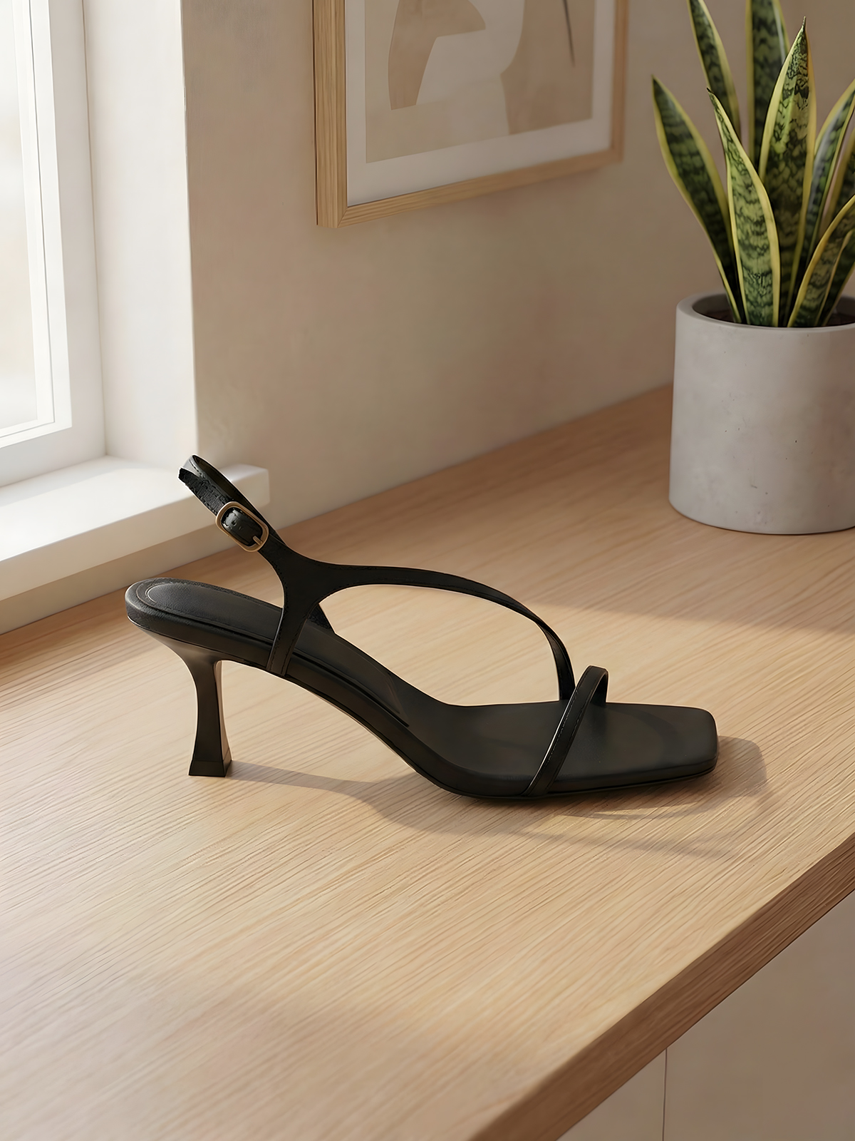 Elegant Genuine Leather Strapp - Sandal Strappy Heeled のレビューと価格