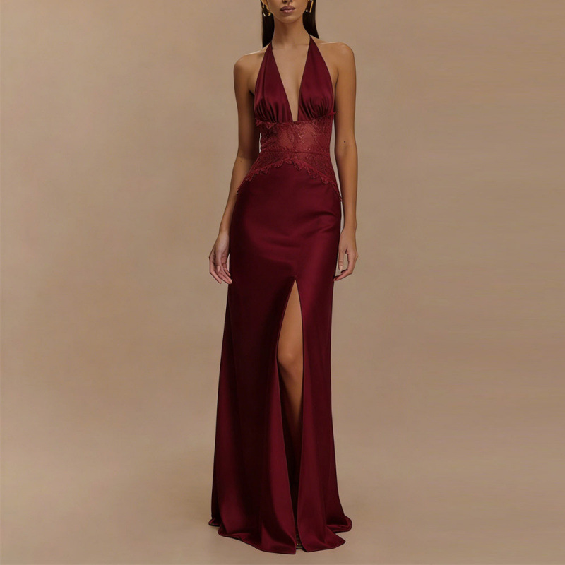 Sexy Backless Halter Maxi Dres - Maxi Dress Halter のレビューと価格
