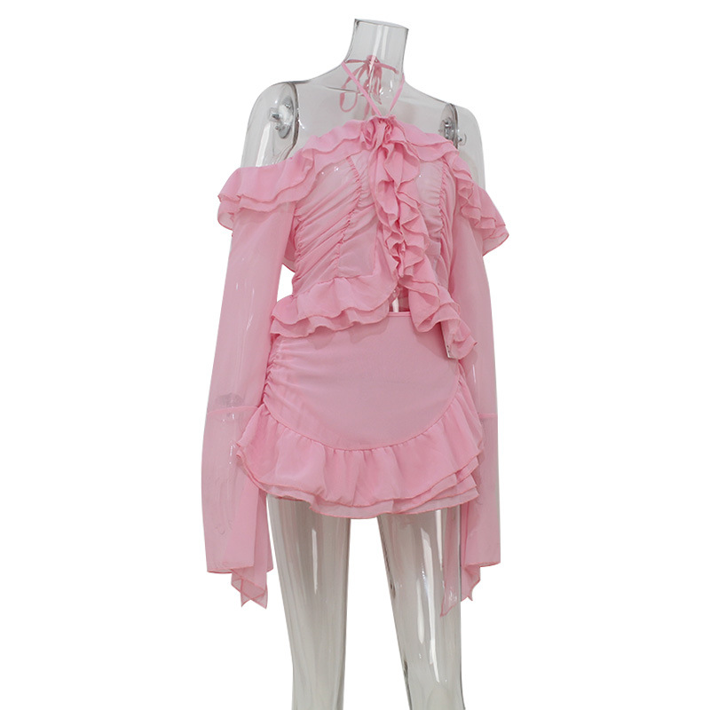 Women Holiday Sweet Ruffles 2  - Blouse Off Shoulder のレビューと価格