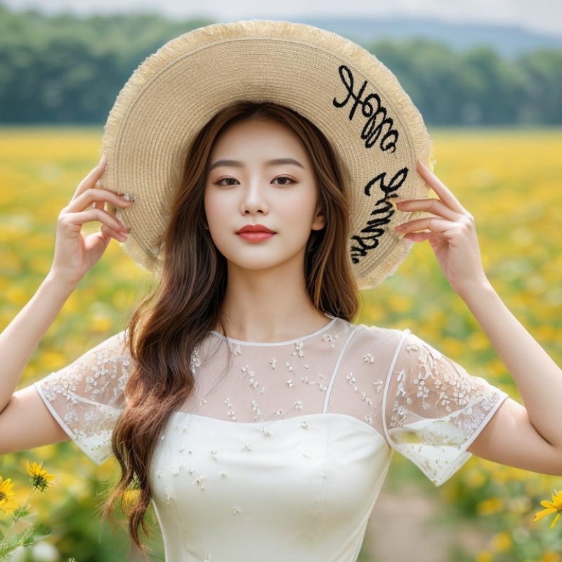 1pc Summer Floppy Beach Hats f - Hat Floppy Wide のレビューと価格
