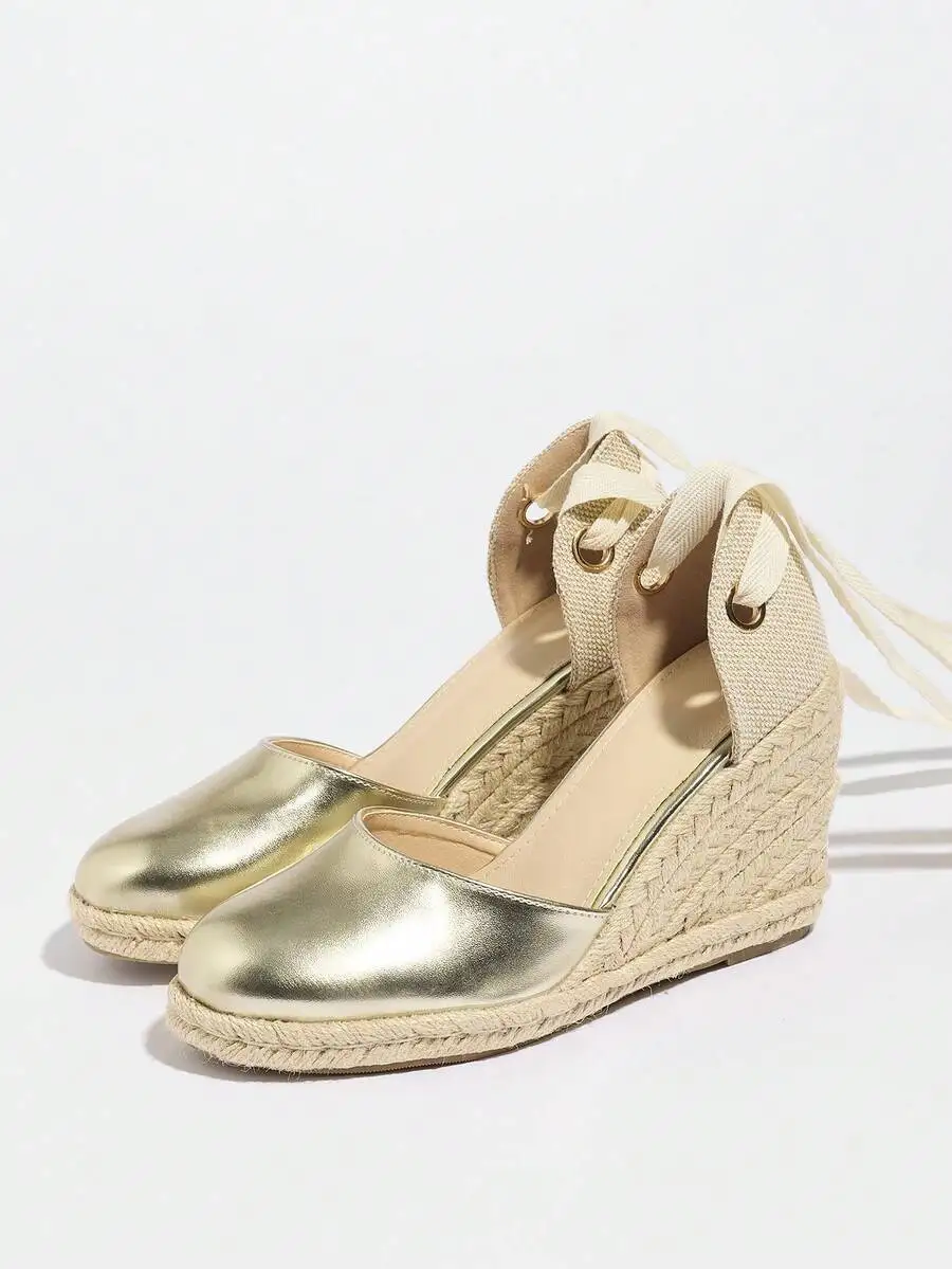 Metallic Cap Toe Espadrille We - Wedge Espadrille Women のレビューと価格