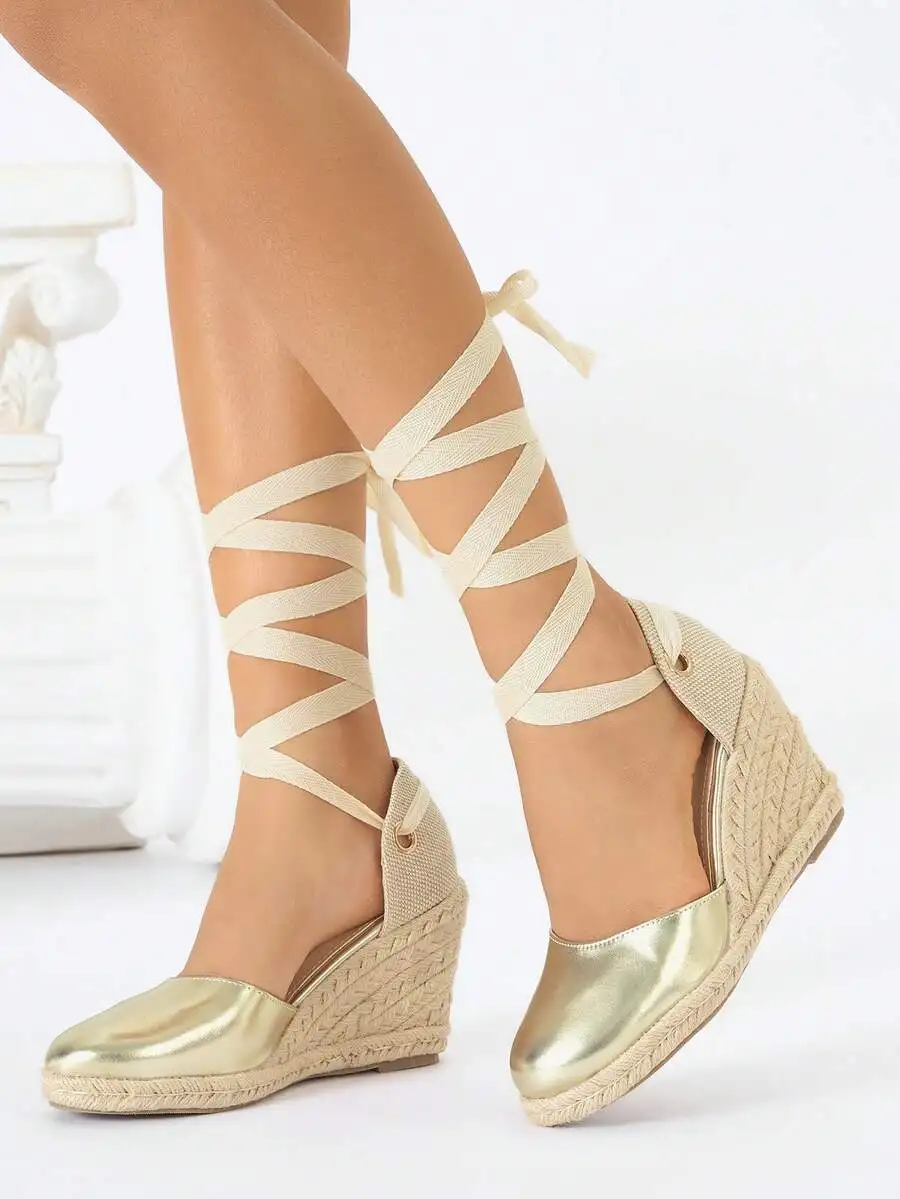 Metallic Cap Toe Espadrille We - Wedge Espadrille Women のレビューと価格