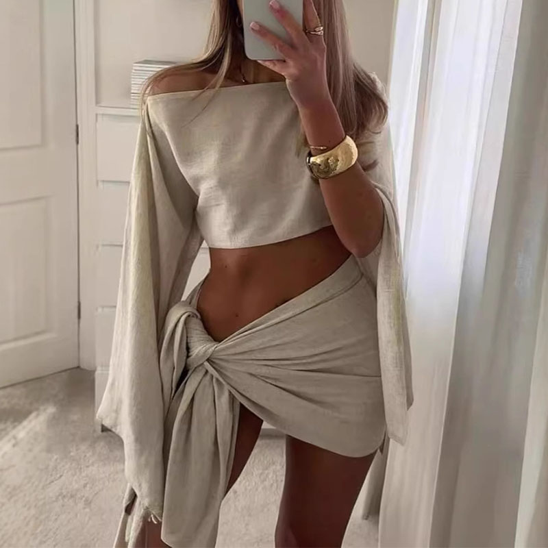 Women Two Pieces Sets Summer C - Crop Top Crochet のレビューと価格