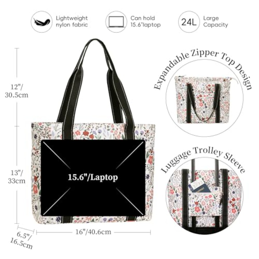 Tote Bag for Women with Laptop - Tote Bag Beach のレビューと価格