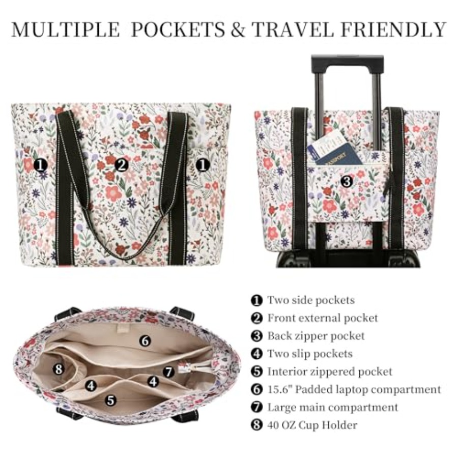 Tote Bag for Women with Laptop - Tote Bag Beach のレビューと価格