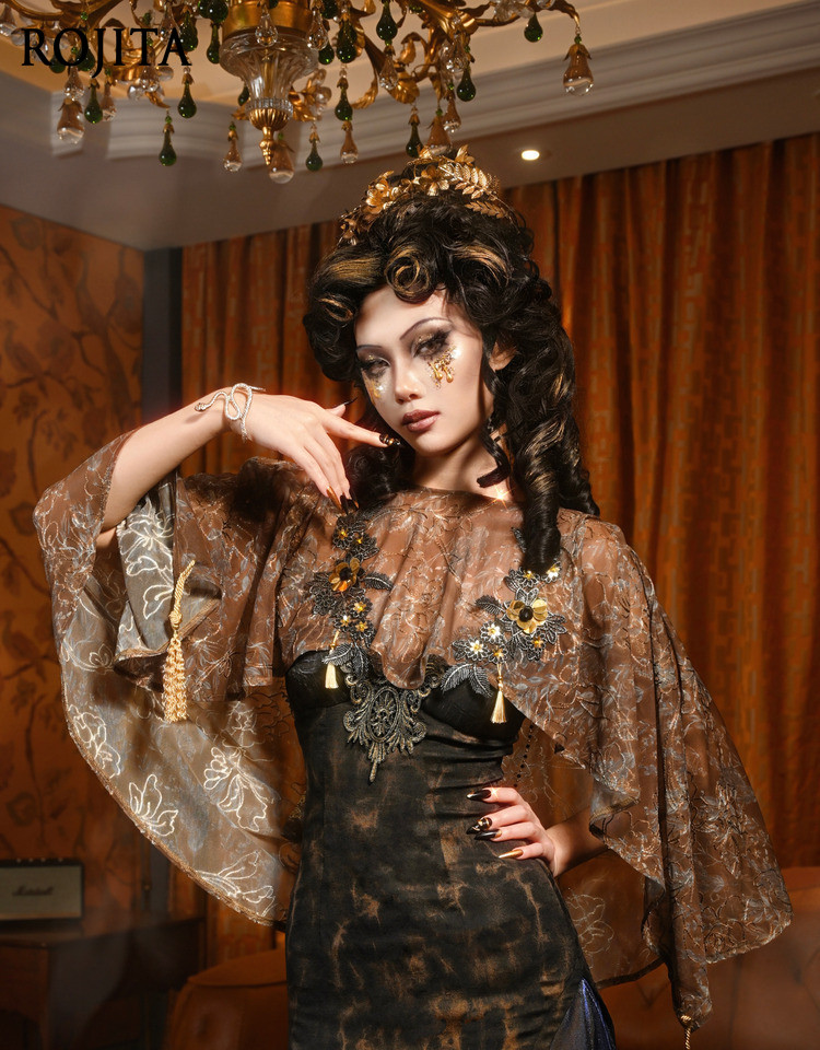 Brown Floral Sheer Kimono Cove - Kimono Sheer Floral のレビューと価格