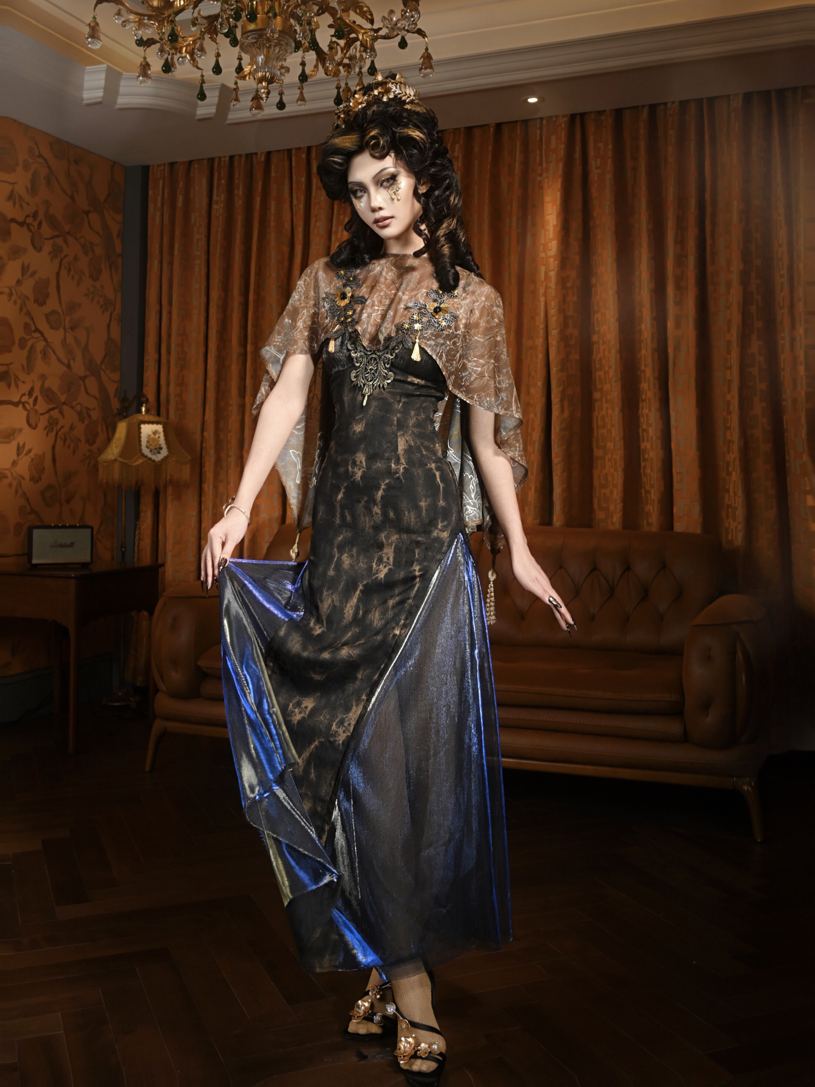 Brown Floral Sheer Kimono Cove - Kimono Sheer Floral のレビューと価格