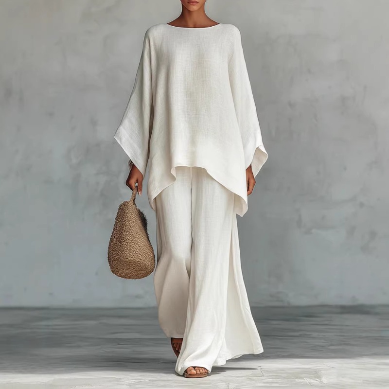 Spring New Fashion Linen Loose - Linen Pant Wide のレビューと価格