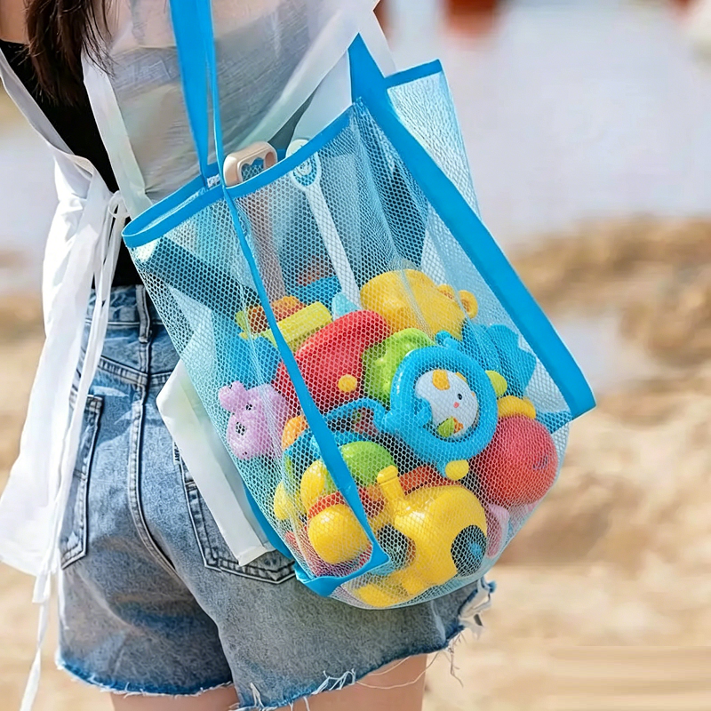Multicolor Swimming Large Mesh - Tote Bag Beach のレビューと価格